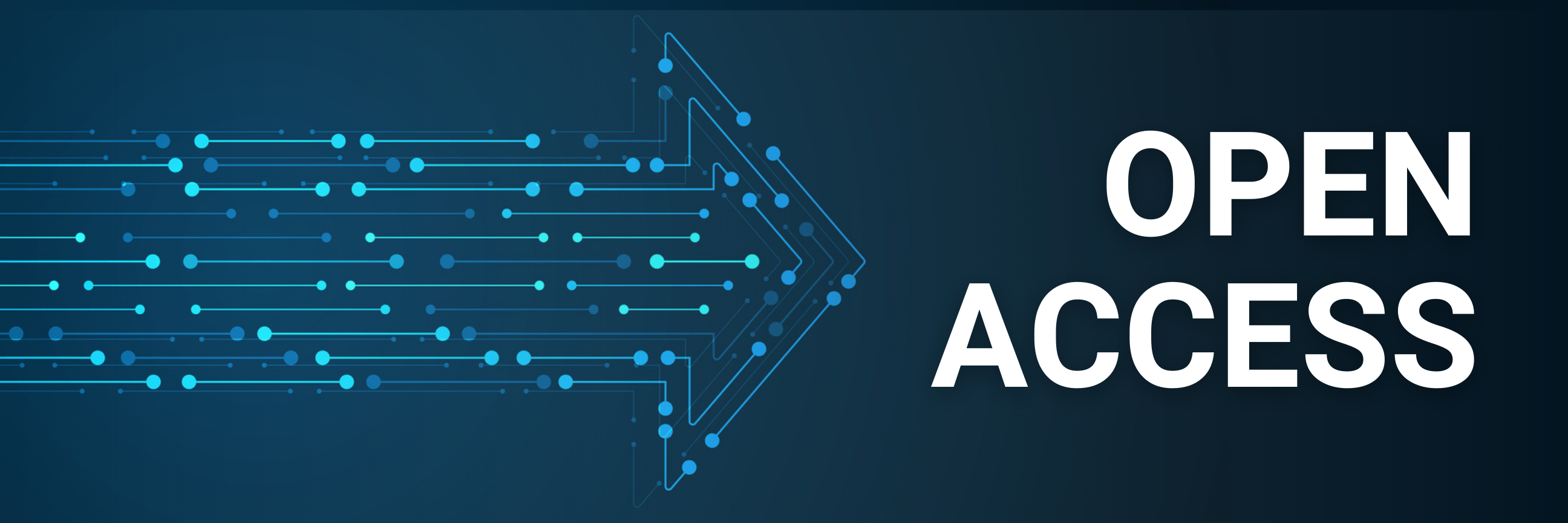 arrow pointing at Open Access title